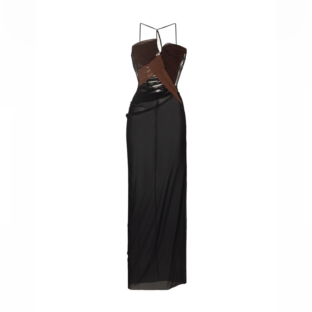 Nensi Dojaka Draped Maxi Dress - Brand New with Tags